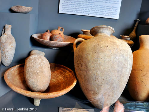 Middle Bronze II pottery from Jericho. Vatican Museum. Photo by Ferrell Jenkins.