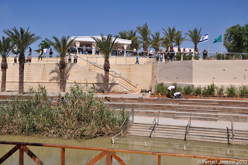 Jordan River baptism site. View from Jordan to the west. Photo by Ferrell Jenkins.