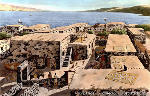 The houses of Capernaum in the time of Jesus.