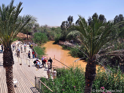 Traditional Baptism Site on the Jordan River. Photo by Ferrell Jenkins.