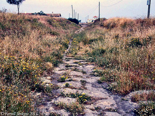 Diolkos - Sector E in the 1970s. Photo by Ferrell Jenkins.