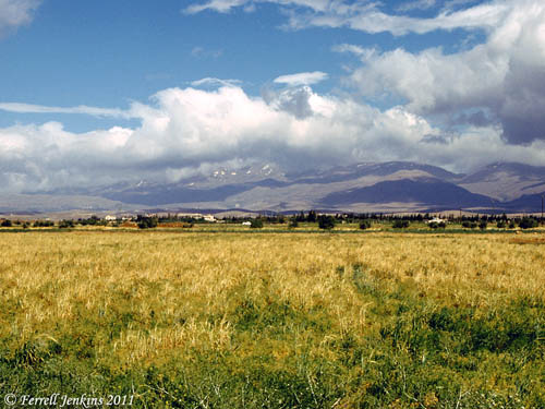 View of Mount Hermon from the East. Photo by Ferrell Jenkins 2002.