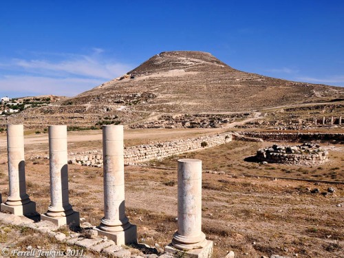 The Herodium with ruins of Herodia in the foreground. Photo by Ferrell Jenkins.