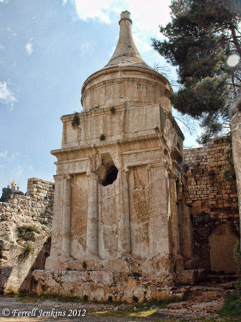 Absalom's Pillar. Photo by Ferrell Jenkins.