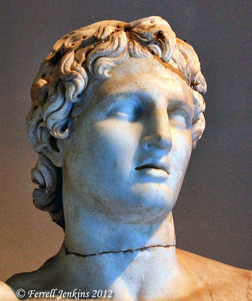 Bust of Alexander in the Istanbul Archaeological Museum. Photo by Ferrell Jenkins.