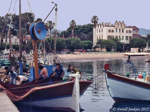 The harbor on the Island of Cos in 1984. Photo by Ferrell Jenkins.
