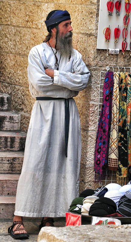 Vendor in the Jewish Quarter of Jerusalem. Photo by Ferrell Jenkins.