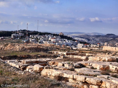 Archaeological site and Samaritan village on Mount Gerizim. Photo by Ferrell Jenkins.