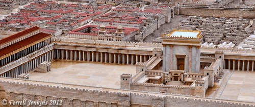 Second Temple Model showing Porticoes. Photo by Ferrell Jenkins.