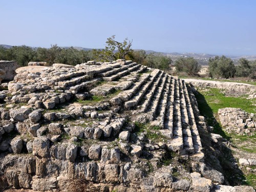 Samaria - Site of Augustus Temple built by Herod the Great. Photo by Ferrell Jenkins.