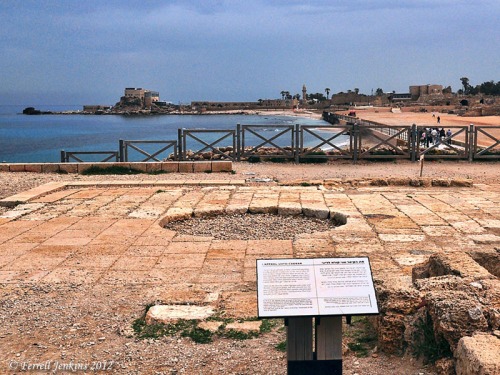 Area of the Audience Hall at Caesarea. Photo by Ferrell Jenkins.