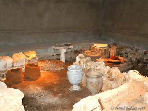 Basement of the Burnt House destroyed by the Romans in A.D. 70. Photo by Ferrell Jenkins.