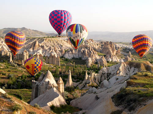 Gliding gently over Cappadocia. Photo by Ferrell Jenkins.