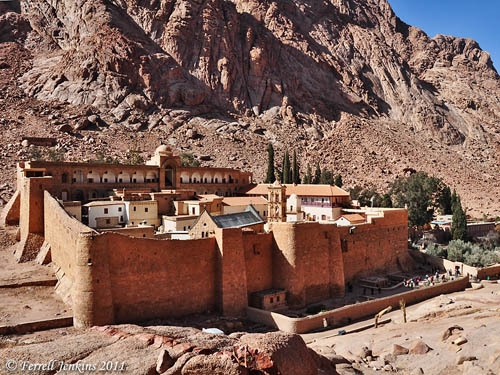 View of St. Catherine's Monastery. Photo by Ferrell Jenkins 2011.