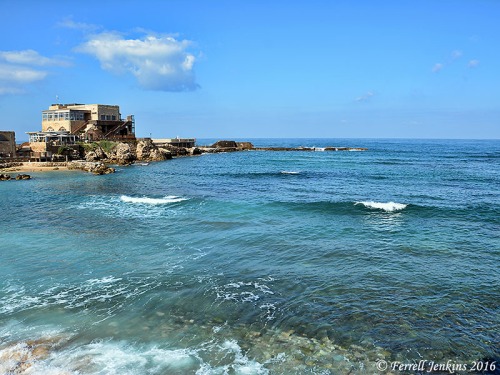 The harbor at Caesarea. The Apostle Paul used this harbor many times during his preaching tour, and from here was taken to Rome to stand trial before Caesar. Photo by Ferrell Jenkins.