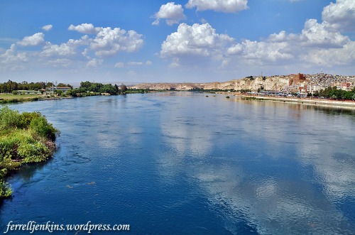 The Firat Nehri (Euphrates River) in Birecik, Turkey. Photo by Ferrell Jenkins.