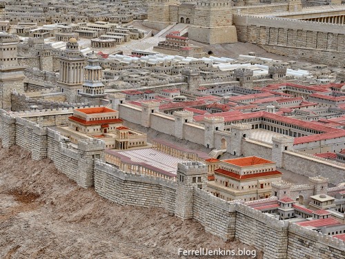 Herod's palace depicted in the Second Temple Model at the Israel Museum. Photo by Ferrell Jenkins.