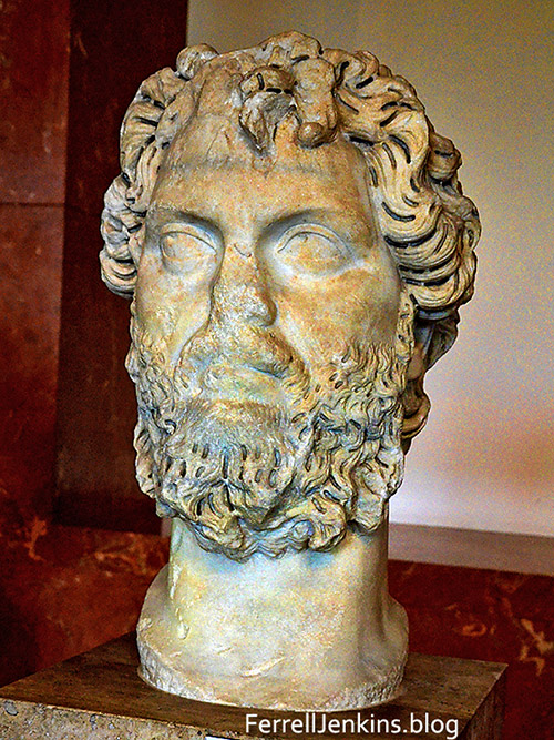 Stemius Severus, Roman Emperor, AD 193-211. Photo: ferrelljenkins.blog.